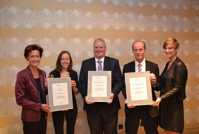 (v.l.n.r.) Monika Reule, Petra Escher, Stefan Erbeldinger, Horst Stengel, Josefine Schlumberger