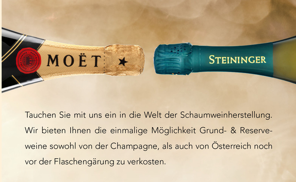 Basewine-Tasting mit Weingut Steininger und Moët & Chandon Basewine-Tasting mit Weingut Steininger und Moët & Chandon